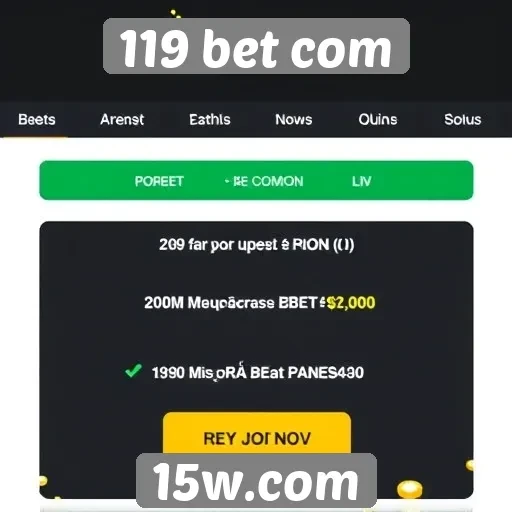 Como funciona o sistema de bônus do 119 bet com