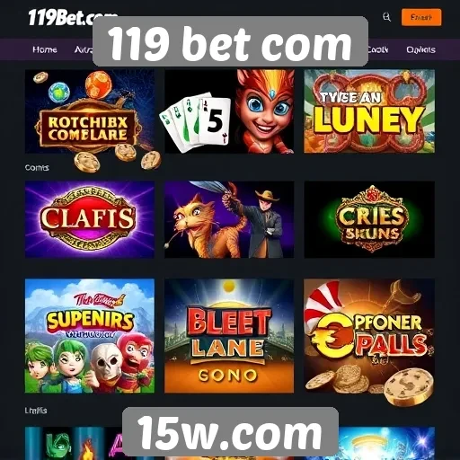 Analise das opções de jogos disponíveis no site 119 bet